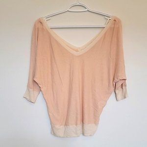 Babaton V-Neck Slouchy Shirt small